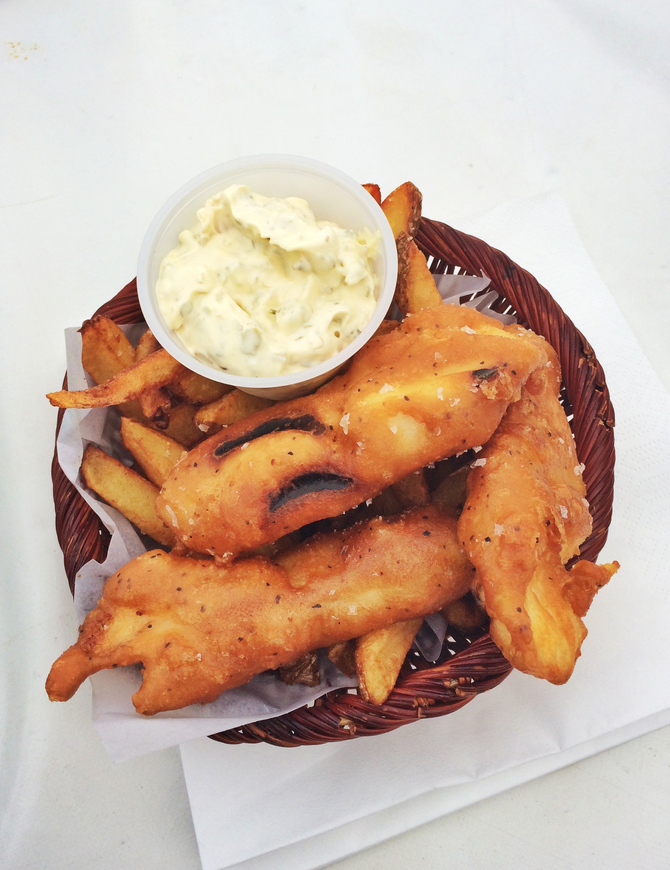 Fish & chips with yummy remoulade